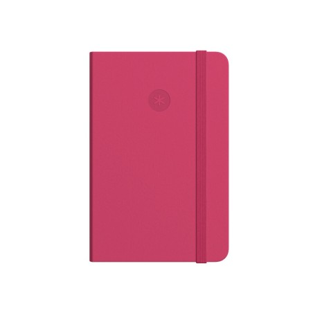 Cuaderno con gomilla antartik notes tapa dura a4 hojas rayas burdeos 100 hojas 80 gr fsc