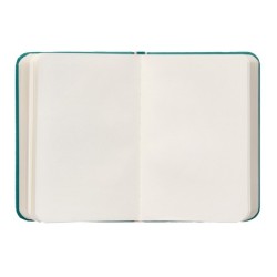 Cuaderno con gomilla antartik notes tapa dura a7 hojas lisas verde aguamarina 80 hojas 80 gr fsc