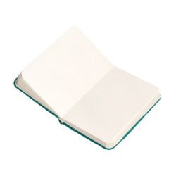 Cuaderno con gomilla antartik notes tapa dura a7 hojas lisas verde aguamarina 80 hojas 80 gr fsc