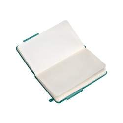 Cuaderno con gomilla antartik notes tapa dura a6 hojas cuadricula verde aguamarina 100 hojas 80 gr