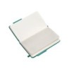 Cuaderno con gomilla antartik notes tapa dura a6 hojas rayas verde aguamarina 100 hojas 80 gr fsc