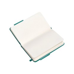 Cuaderno con gomilla antartik notes tapa dura a6 hojas lisas verde aguamarina 100 hojas 80 gr fsc