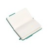 Cuaderno con gomilla antartik notes tapa dura a6 hojas lisas verde aguamarina 100 hojas 80 gr fsc