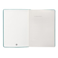 Cuaderno con gomilla antartik notes tapa dura a5 hojas cuadricula verde aguamarina 100 hojas 80 gr