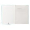 Cuaderno con gomilla antartik notes tapa dura a5 hojas cuadricula verde aguamarina 100 hojas 80 gr