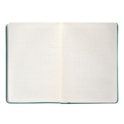 Cuaderno con gomilla antartik notes tapa dura a5 hojas cuadricula verde aguamarina 100 hojas 80 gr