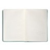 Cuaderno con gomilla antartik notes tapa dura a5 hojas cuadricula verde aguamarina 100 hojas 80 gr