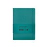 Cuaderno con gomilla antartik notes tapa dura a5 hojas rayas verde aguamarina 100 hojas 80 gr fsc