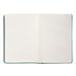 Cuaderno con gomilla antartik notes tapa dura a5 hojas rayas verde aguamarina 100 hojas 80 gr fsc
