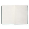 Cuaderno con gomilla antartik notes tapa dura a5 hojas rayas verde aguamarina 100 hojas 80 gr fsc