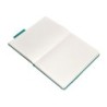 Cuaderno con gomilla antartik notes tapa dura a5 hojas rayas verde aguamarina 100 hojas 80 gr fsc