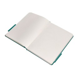 Cuaderno con gomilla antartik notes tapa dura a5 hojas puntos verde aguamarina 100 hojas 80 gr fsc
