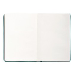 Cuaderno con gomilla antartik notes tapa dura a5 hojas lisas verde aguamarina 100 hojas 80 gr fsc
