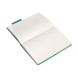 Cuaderno con gomilla antartik notes tapa dura a5 hojas lisas verde aguamarina 100 hojas 80 gr fsc