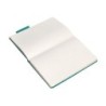 Cuaderno con gomilla antartik notes tapa dura a5 hojas lisas verde aguamarina 100 hojas 80 gr fsc