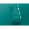 Cuaderno con gomilla antartik notes tapa dura a5 hojas lisas verde aguamarina 100 hojas 80 gr fsc