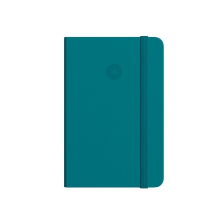 Cuaderno con gomilla antartik notes tapa dura a4 hojas cuadricula verde aguamarina 100 hojas 80 gr