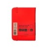 Cuaderno con gomilla antartik notes tapa dura a7 hojas lisas rojo 80 hojas 80 gr fsc