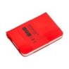 Cuaderno con gomilla antartik notes tapa dura a7 hojas lisas rojo 80 hojas 80 gr fsc