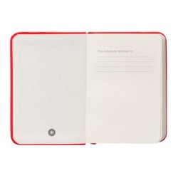 Cuaderno con gomilla antartik notes tapa dura a7 hojas lisas rojo 80 hojas 80 gr fsc