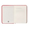 Cuaderno con gomilla antartik notes tapa dura a7 hojas lisas rojo 80 hojas 80 gr fsc