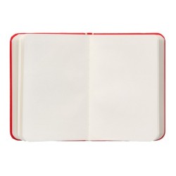 Cuaderno con gomilla antartik notes tapa dura a7 hojas lisas rojo 80 hojas 80 gr fsc