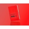 Cuaderno con gomilla antartik notes tapa dura a7 hojas lisas rojo 80 hojas 80 gr fsc