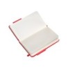 Cuaderno con gomilla antartik notes tapa dura a6 hojas cuadricula rojo 100 hojas 80 gr fsc