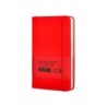 Cuaderno con gomilla antartik notes tapa dura a6 hojas rayas rojo 100 hojas 80 gr fsc