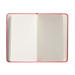 Cuaderno con gomilla antartik notes tapa dura a6 hojas rayas rojo 100 hojas 80 gr fsc