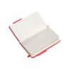 Cuaderno con gomilla antartik notes tapa dura a6 hojas rayas rojo 100 hojas 80 gr fsc