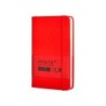 Cuaderno con gomilla antartik notes tapa dura a6 hojas lisas rojo 100 hojas 80 gr fsc