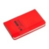 Cuaderno con gomilla antartik notes tapa dura a6 hojas lisas rojo 100 hojas 80 gr fsc