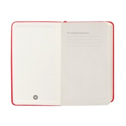 Cuaderno con gomilla antartik notes tapa dura a6 hojas lisas rojo 100 hojas 80 gr fsc