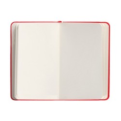 Cuaderno con gomilla antartik notes tapa dura a6 hojas lisas rojo 100 hojas 80 gr fsc