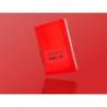 Cuaderno con gomilla antartik notes tapa dura a5 hojas cuadricula rojo 100 hojas 80 gr fsc