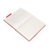 Cuaderno con gomilla antartik notes tapa dura a5 hojas rayas rojo 100 hojas 80 gr fsc