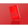Cuaderno con gomilla antartik notes tapa dura a5 hojas rayas rojo 100 hojas 80 gr fsc