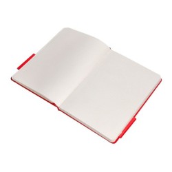 Cuaderno con gomilla antartik notes tapa dura a5 hojas puntos rojo 100 hojas 80 gr fsc