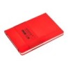 Cuaderno con gomilla antartik notes tapa dura a5 hojas lisas rojo 100 hojas 80 gr fsc