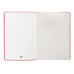 Cuaderno con gomilla antartik notes tapa dura a5 hojas lisas rojo 100 hojas 80 gr fsc