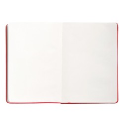 Cuaderno con gomilla antartik notes tapa dura a5 hojas lisas rojo 100 hojas 80 gr fsc