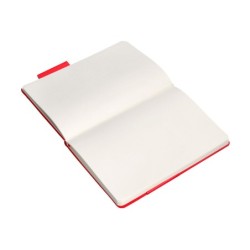 Cuaderno con gomilla antartik notes tapa dura a5 hojas lisas rojo 100 hojas 80 gr fsc