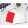 Cuaderno con gomilla antartik notes tapa dura a5 hojas lisas rojo 100 hojas 80 gr fsc