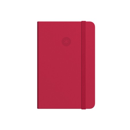Cuaderno con gomilla antartik notes tapa dura a4 hojas lisas rojo 100 hojas 80 gr fsc