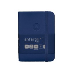 Cuaderno con gomilla antartik notes tapa dura a7 hojas lisas azul marino 80 hojas 80 gr fsc