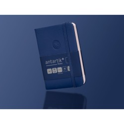 Cuaderno con gomilla antartik notes tapa dura a7 hojas lisas azul marino 80 hojas 80 gr fsc