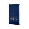 Cuaderno con gomilla antartik notes tapa dura a6 hojas cuadricula azul marino 100 hojas 80 gr fsc