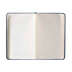 Cuaderno con gomilla antartik notes tapa dura a6 hojas cuadricula azul marino 100 hojas 80 gr fsc