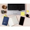 Cuaderno con gomilla antartik notes tapa dura a6 hojas cuadricula azul marino 100 hojas 80 gr fsc